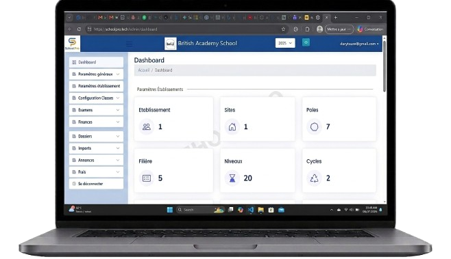 SchoolPro dashboard